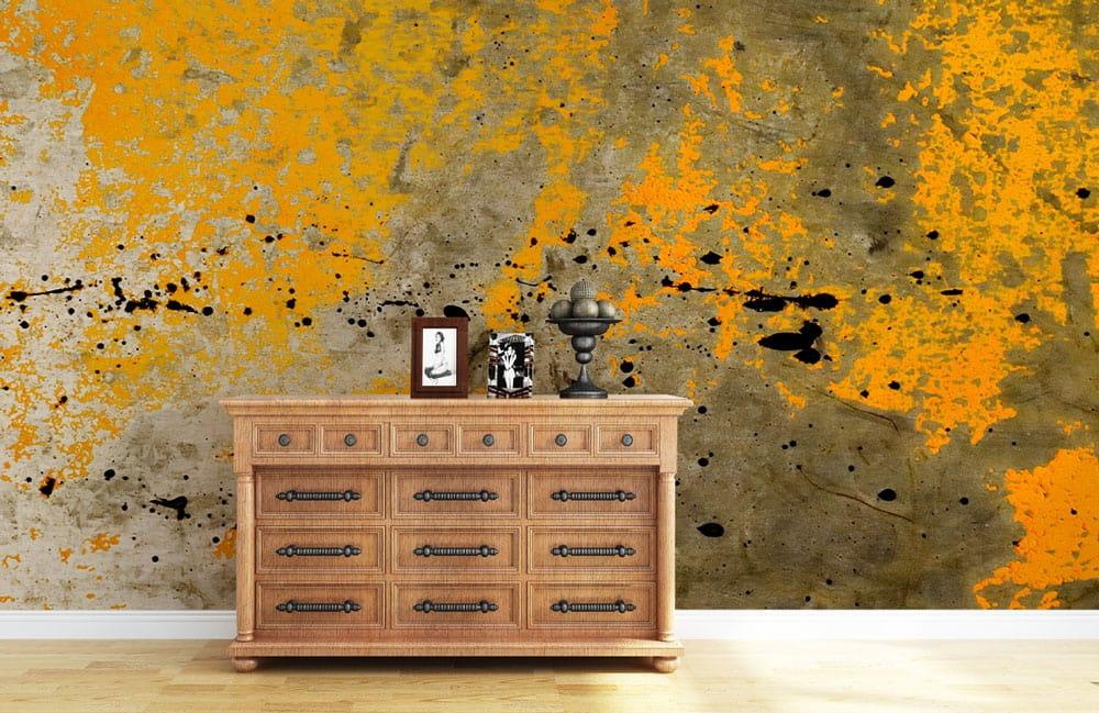 Saffron Splash mural by Lavish Exclusives