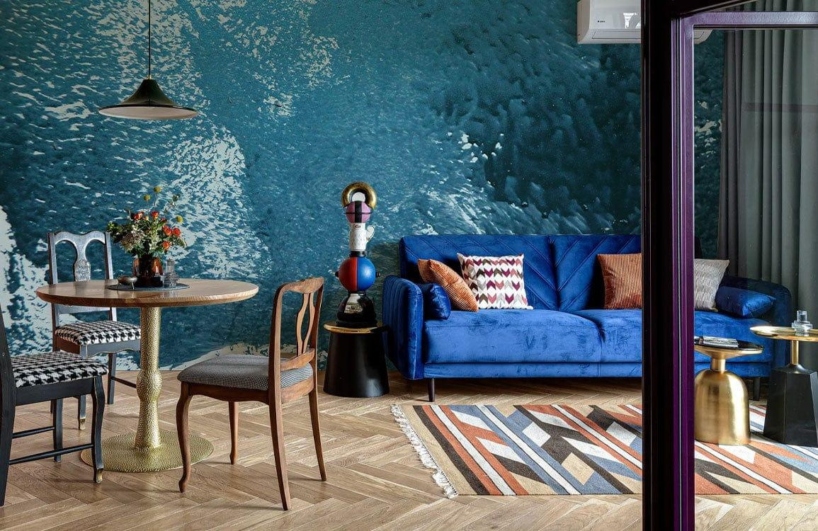 Teal Current mural by Lavish Exclusives