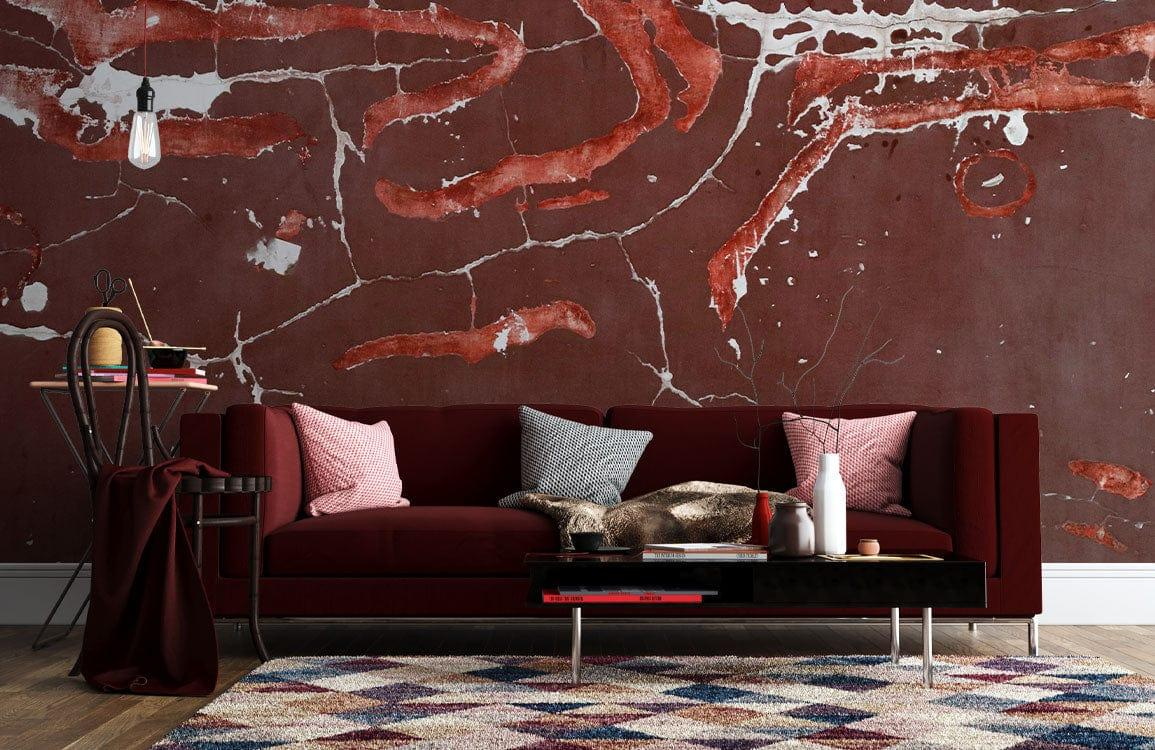 Oxblood Marble mural by Lavish Exclusives